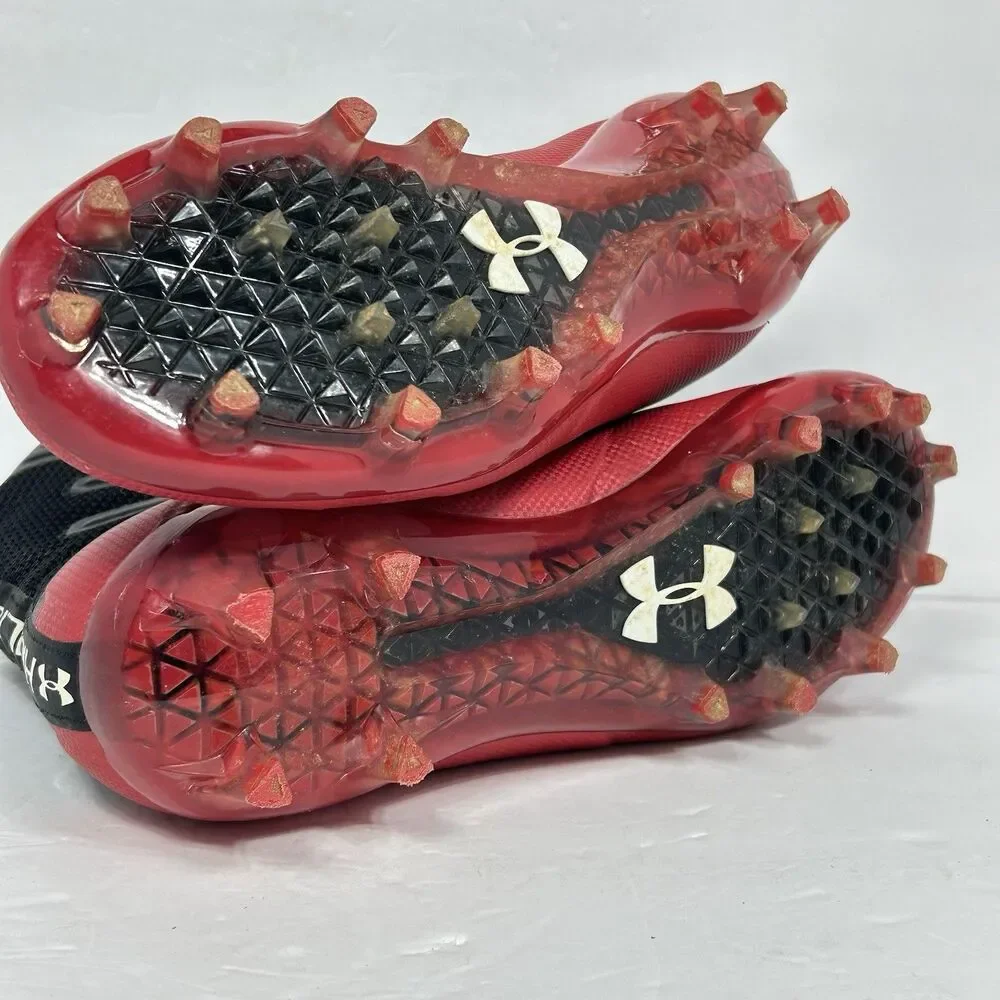 Under Armour Highlight MC Football Cleats Men's US Size 7 Black Red 3000177-008